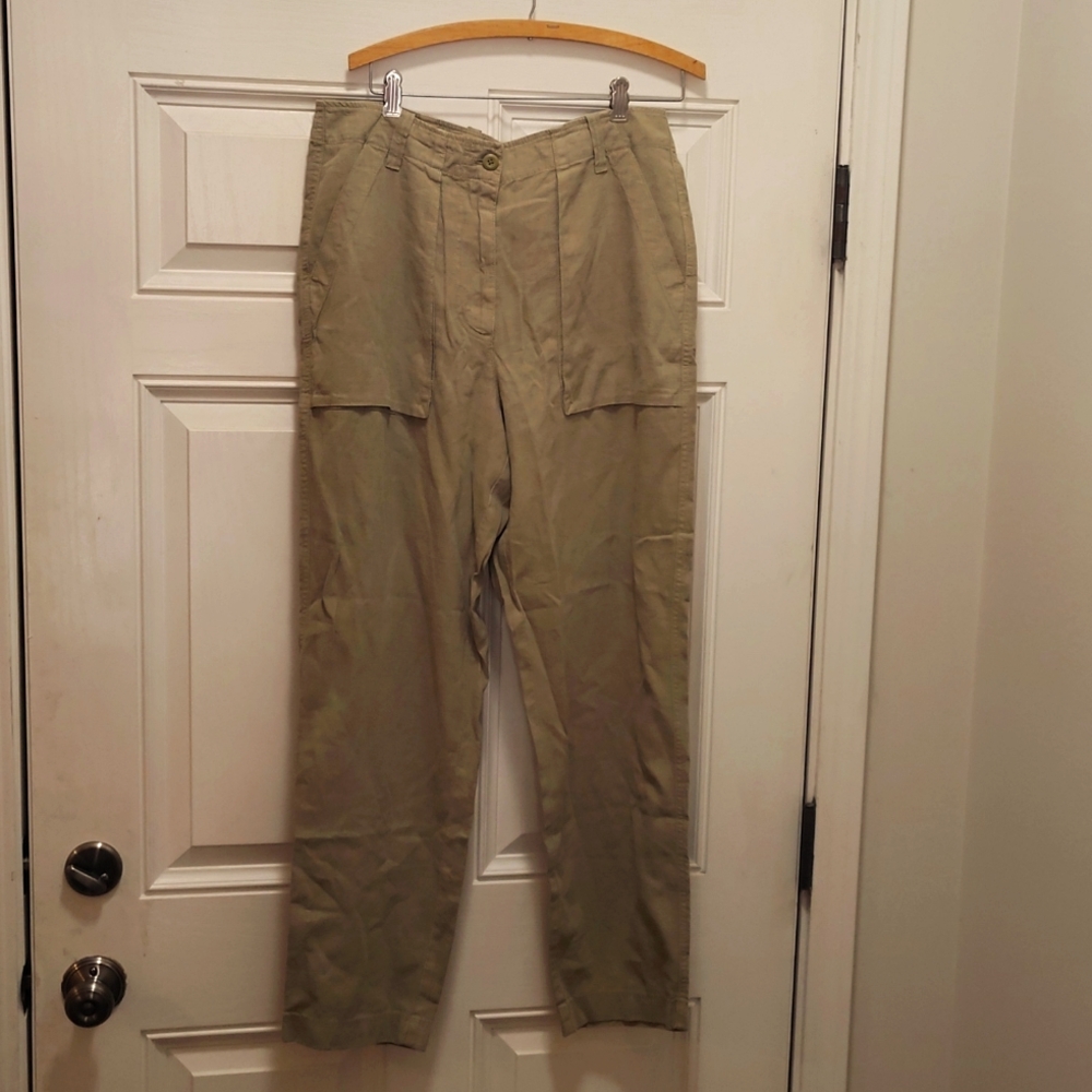 J. Crew Wide-Leg Linen Pants. 12T